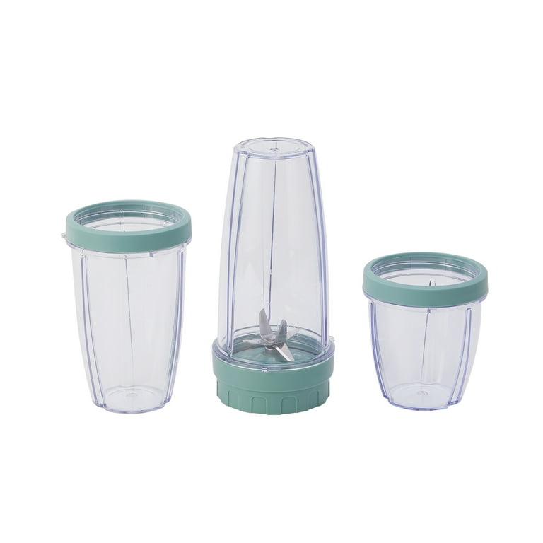 Mainstays 10-Piece Blender Set, Green Sage, 300W, with 3
