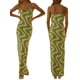 thumbnail image 1 of VISgogo Vestido sin mangas para mujer, estampado de tablero de ajedrez, sin mangas, correa de espagueti, corte bajo, sin espalda, de una pieza para verano, S/M/L VISgogo  moda, 1 of 2
