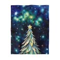 thumbnail image 2 of Árbol de Navidad sobre un cielo lleno de estrellas - Funda nórdica de microfibra, 2 of 10