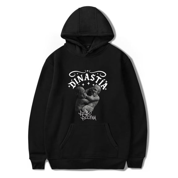 Peso Pluma DINASTÍA Album Merch Print Hoodie – Unisex Long Sleeve Pullover Sweatshirt, Casual Streetwear Top for Music Fans Support