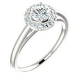 thumbnail image 4 of 1.12 Ct Brilliant Round Cut Diamond Bridal Rings Solid 950 Platinum, 4 of 7