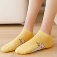 thumbnail image 2 of Axiiglly Cotton Socks for Women Little Yellow Duck Print 100% Cotton Mid-Calf Socks Soft Wick Away Sweat Socks, Gifts for Women, 2 of 8
