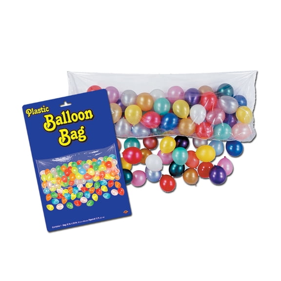 Packaged Plastic Balloon Bag 3' X 6' 8" - 12 Pack (1 Per Package)