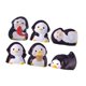 thumbnail image 4 of 6x Mini figuras de pingüinos, adornos de jardín de hadas, decoración de maceta, figuritas de animales en miniatura de resina, accesorios para casa de, 4 of 9