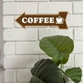 thumbnail image 6 of Arrow Shape Coffee Left 12x4" Wall or Door Sign | Funny Home Decor | Shop Décor, 6 of 7
