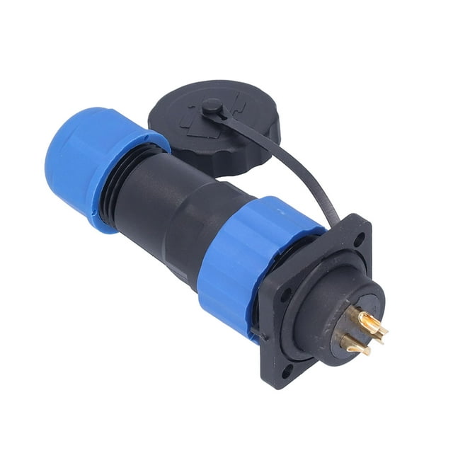 Waterproof Plug Socket, Oxidation Resistant Industrial Connector Adapter Copper Contacts AC 380V Conductivity For Communications For Electronic Equipments 2 Pin,3 Pin,4 Pin,5