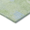 thumbnail image 4 of HomeRoots 596863 8 x 10 ft. Green & Sky Blue Abstract Washable Indoor & Outdoor Rectangle Area Rug, 4 of 5