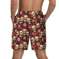 thumbnail image 2 of Lsque Mens Swim Trunks record Skull rock Pattern - Bathing Suit Compression Liner - Beach Swim Shorts Swimwear - (S-3XL) - Stretch Quick Dry -, 2 of 9