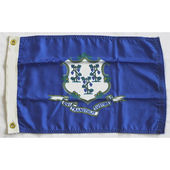 Connecticut - 12"X18" Nylon Flag