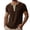 Coffee, variant on Men's Henley Shirts Short Sleeve Fashion Lightweight Button Color Block T-Shirt Casual Basic Tee Top