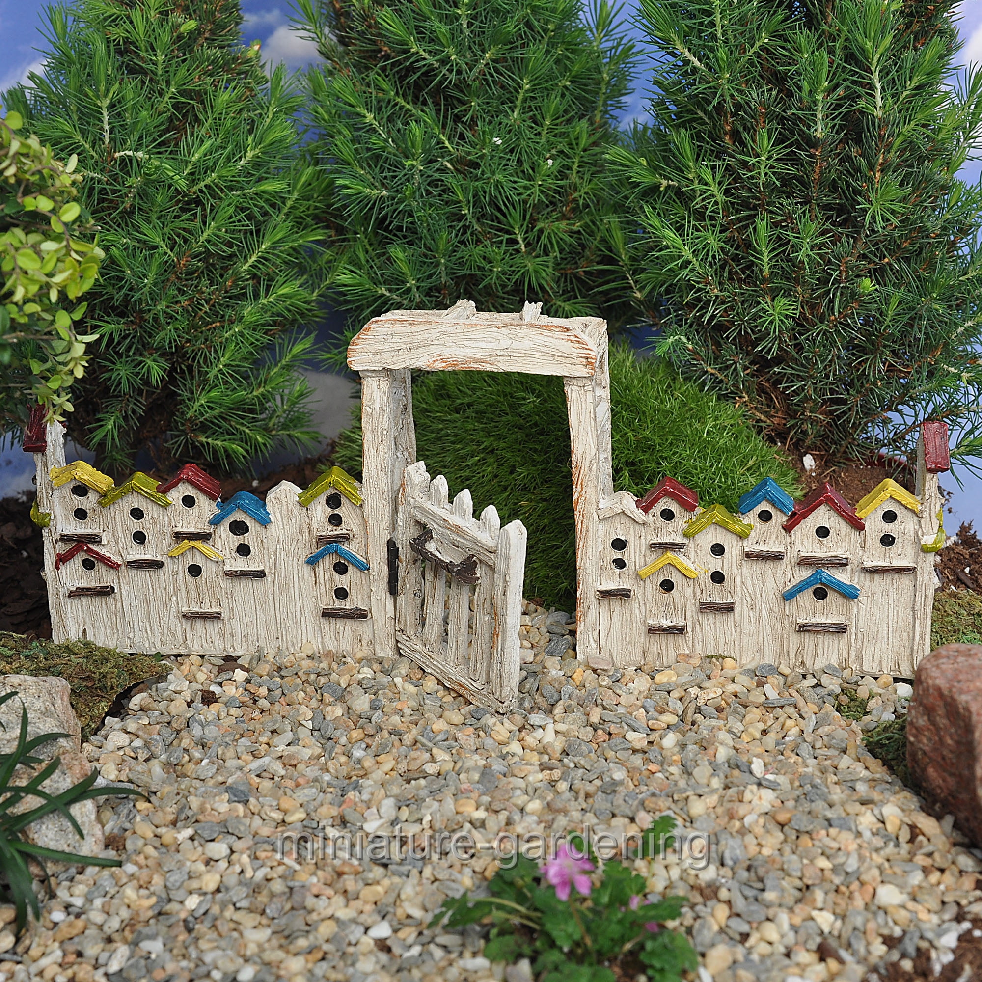 Wholesale Fairy Gardens Birdhouse Gate for Miniature Garden, Fairy Garden by Wholesale Fairy Gardens