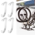 thumbnail image 2 of Rack Flash Deals! Heavy Duty On Storage Flat Hook Accessory for Garage Ceiling Storage Rack and Wall Shelving Alloy White Suitable for Flexinoumts Ceiling Storage Racks and Wall Shelves, 2 of 6