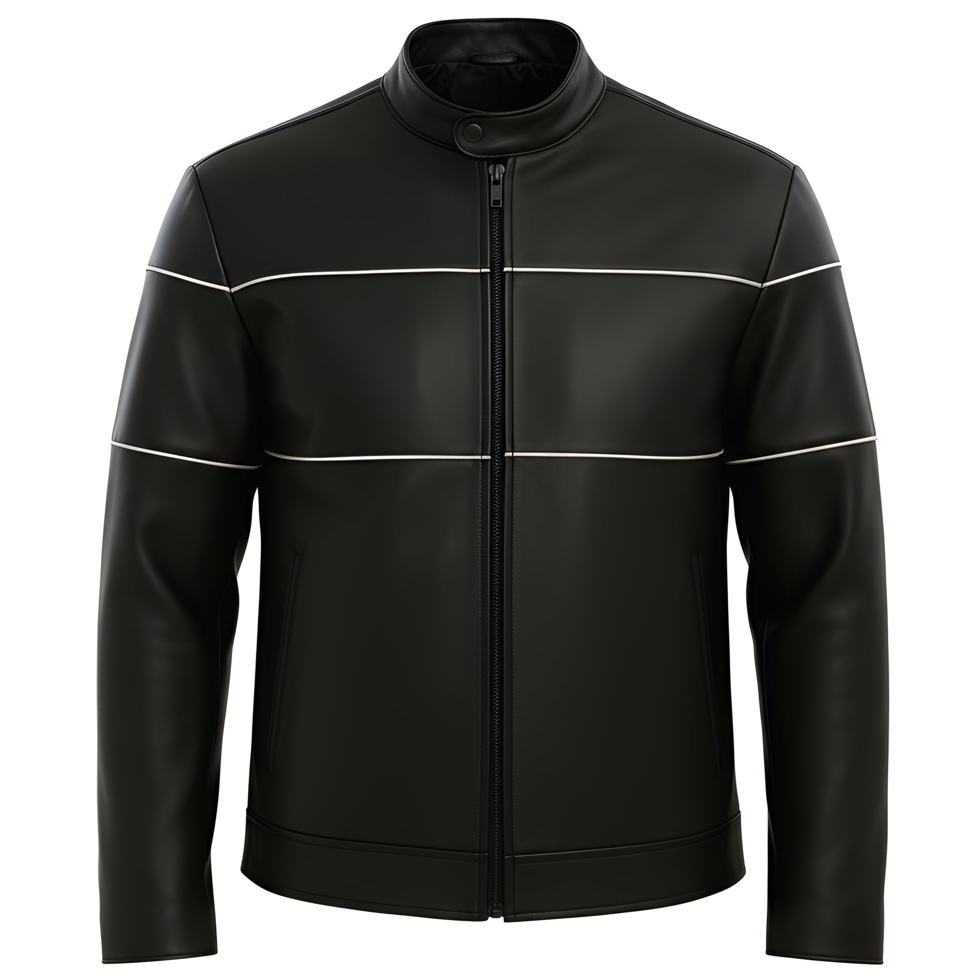 Scully F0-2049-93-XXL Men Zip Front Lined Western Leather Jacket