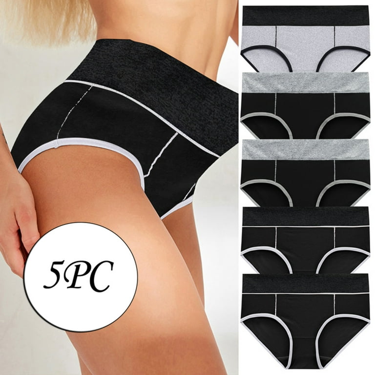 Boxer Briefs For Women Underwear Women 5PC Women Solid Patchwork