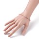 thumbnail image 3 of 3mm Natural Moonstone Beads Stretch Bracelet for Girl Women Inner Diameter: 2-1/4 inch(5.65cm) Beads: 3mm, 3 of 4