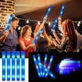thumbnail image 5 of 102Pcs LED Light Up Foam Sticks with Color Flashing, Glow Party Supplies for Wedding Birthday, Raves, Concert, Camping, New Year, Carnival, Halloween Christmas, Blue Flashing Lights, 5 of 12