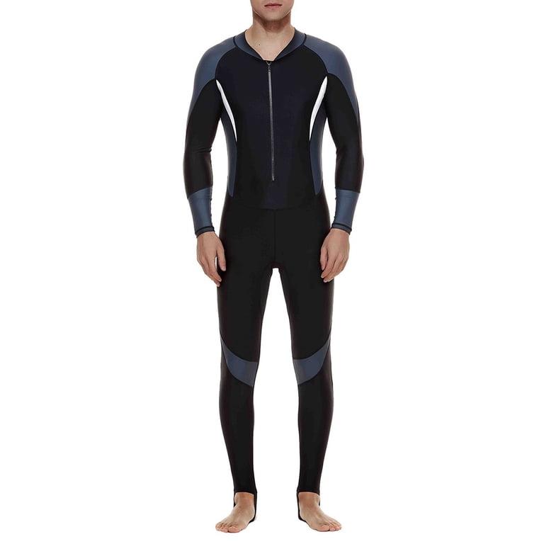 Men's Full Body Thermal Swimsuit - Long Sleeve Rash Guard For Swimming, Diving & Surfing