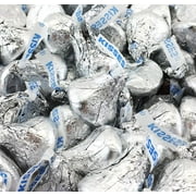 Hershey's Kisses Milk Chocolate Silver Foil Candy, Bulk 2 Pounds Bag