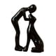 thumbnail image 3 of Estatua de hombre y perro, escultura de mascota, decorativa, única, artesanía, encantadora y única. negro, 3 of 9