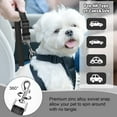 thumbnail image 4 of 2 Packs Dog Cat Safety Seat Belt Strap Car Headrest Restraint Adjustable Nylon Fabric Dog Restraints Vehicle Seatbelts Harness, 4 of 11