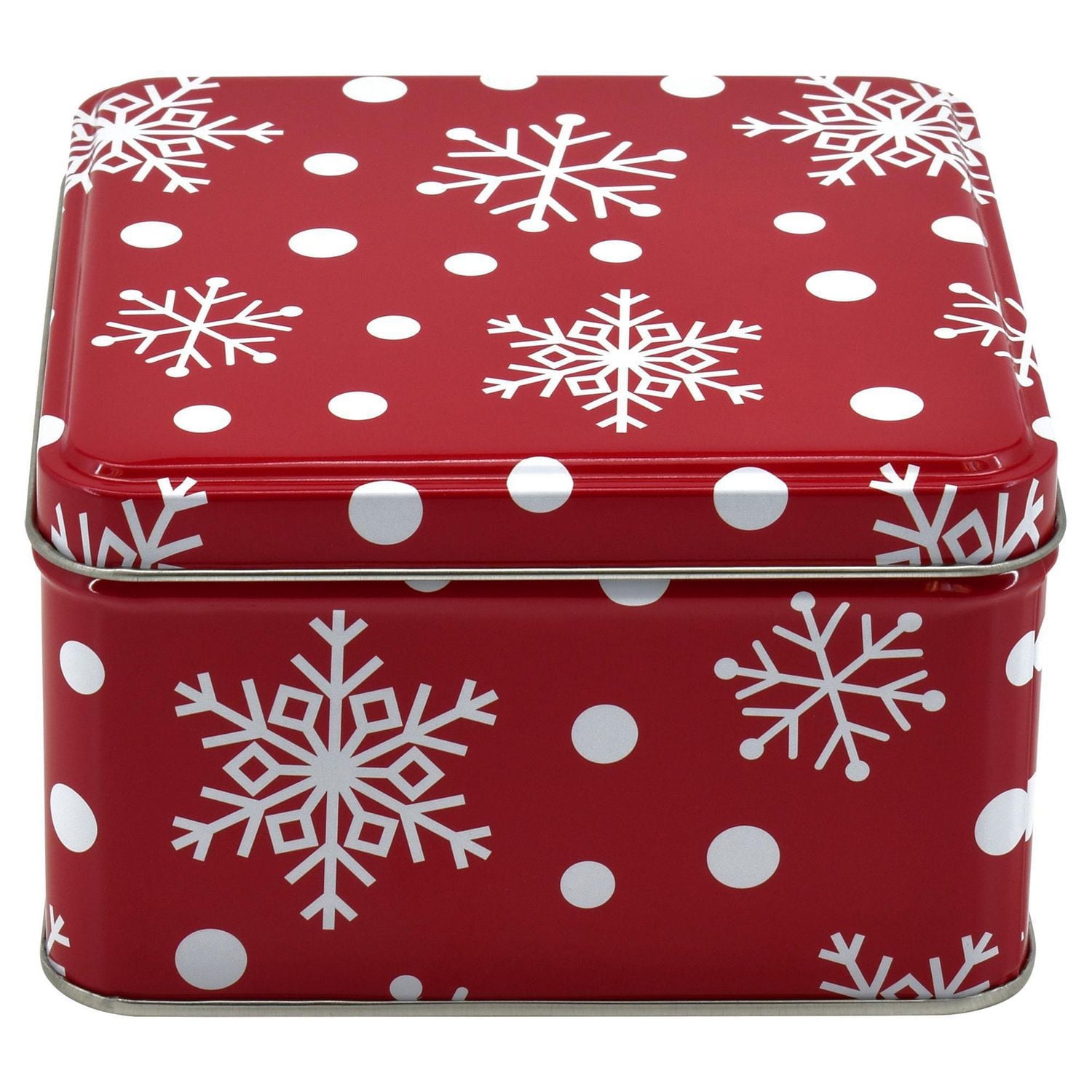 HOLIDAY TIME SQUARE TIN SMALL