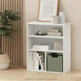 thumbnail image 3 of Furinno Pasir Adult 3-Shelves Display Standard Bookcase, White, 3 of 7