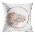thumbnail image 1 of RYLABLUE Monkey Symbol New Year Head Ethnic Motifs Throw Pillowcase Cushion Case Cover, 1 of 1