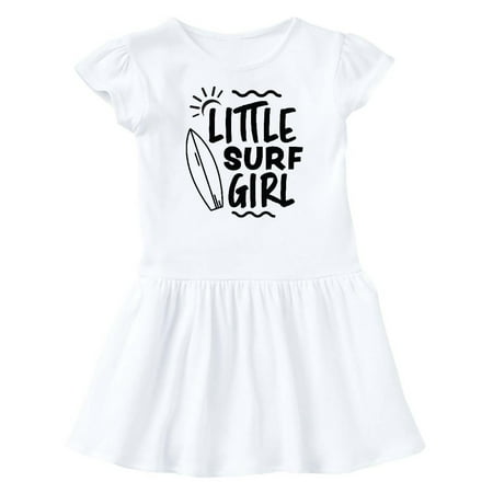 

Inktastic Little Surf Girl with Surfboard Gift Baby Girl Dress