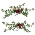thumbnail image 3 of 2x flores artificiales de arco de boda, botín de flores de rosas artificiales, arreglos florales para decoración de sillas de recepción de boda Estilo A, 3 of 8