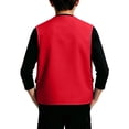 thumbnail image 3 of Xdegoge Kids Boys Outdoor Cargo Vest Lightweight Multi-Pocket Zip Up Sleeveless Jacket for Fishing Safari Hiking and Camping, Size 5-6, 3 of 6