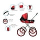 thumbnail image 2 of Carriola para Muñeca The Baby Shop  con pañalera y toldo plegable Rojo -, 2 of 7