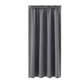 thumbnail image 4 of Xuniizn Blackout Curtains for Bedroom Thermal Insulated - 100%Polyester Black Out Curtains 2 Panels Set Room Darkening Window Curtains for Living Room, Gray, 4 of 6