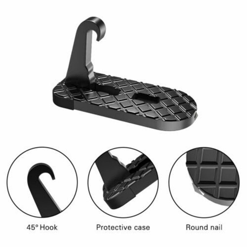 Chic Folding Car Door Latch Hook Step Mini Foot Pedal Ladder For Pickup SUV Roof