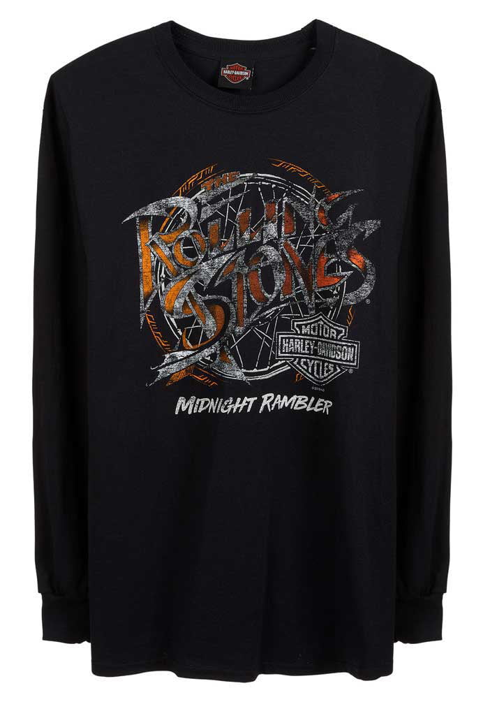 Blue Harley-Davidson Men's Rolling Stones Midnight Rambler Short Sleeve T-Shirt 