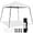 White, variant on IUKRYU Pop Up Canopy, 10x10 Slant Leg Easy Outdoor Canopy Tent, Folding Portable Instant Shelter Tent with Backpack for Garden/Camping/Party, 10x10 Base 8x8 Top, White