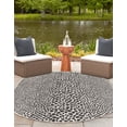 thumbnail image 7 of Jill Zarin Outdoor Collection Area Rug - Cape Town (7' 10" x 10' Oval Black/Ivory), 7 of 7