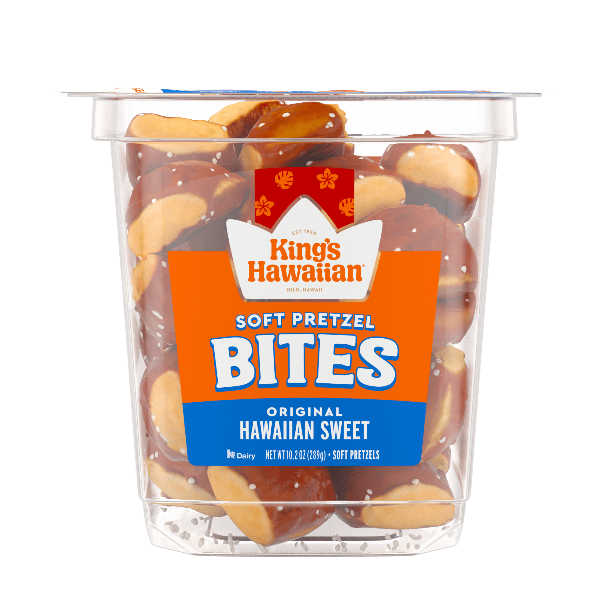 KING’S HAWAIIAN® Original Hawaiian Sweet Soft Pretzel Bites 10.2 oz, Tub