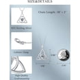thumbnail image 4 of 100 Languages Projection Necklace I Love You Necklace 925 Sterling Silver Irish Knot Celtic Knot Pendant Necklace jewelry Romantic Gifts for friend Women Valentines Birthday, 4 of 10