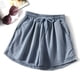 thumbnail image 1 of Puntoco Pantalones cortos de algodón para mujer Pantalones cortos casuales de corte en A con cintura alta y pierna ancha para correr y hacer ejercicio con estampado de moda para mujer, 1 of 3