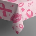 thumbnail image 5 of Pink Breast Cancer and Pioneer Flower Love Square Tablecloth,Waterproof Square Table Cover,Wipeable Spillproof Washable Table Cover for Home Kitchen Party Decor 52"x52"(132x132cm), 5 of 6