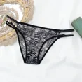 thumbnail image 3 of Bikini Sexy de malla de leopardo para mujer, ropa interior transparente, bragas brasileñas, Tanga, lencería descarada, 3 of 5