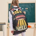 thumbnail image 7 of FORMRS Unisex School Backpack 17" Student Travel Bag with Laptop Compartment, Red UFO, 7 of 7