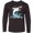AB-Black, variant on Inktastic Great White Shark Jumping Long Sleeve Youth T-Shirt