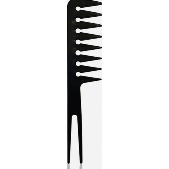 Twin Tailed Rake Comb, Wide Tooth Hair Styling Texture Comb for Men, Hair Detangling Shower Shampoo Barber Comb Hair Dressing Comb for Afro Wet Curly Thick Hairstyles Salon Home Use