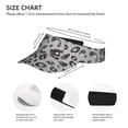 thumbnail image 3 of Fotbe Wild Animal Leopard Print Visera Deportiva con Diseño, Gorra Abierta Ajustable de Algodón para Mujer y Hombre, 3 of 7