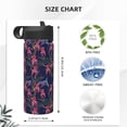 thumbnail image 4 of Sikiie Flowers And Humming Bird Print 18OZ Insulated Straw Cup, Portable Leak-proof Sports Water Bottle, Stainless Steel Water Cup Suitable for Home and Outdoor, 4 of 8