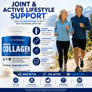 Collagen Peptides Powder Contains Vital Proteins for Skin Hair Nails and Joint Health, Non GMO Gluten Free 25, 20mg Servings