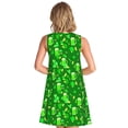 thumbnail image 2 of Bixox Robe Trapèze Sans Manches à Imprimé de la Saint-Patrick pour Femme avec Poches, Robe Débardeur Décontractée Longueur Genou pour l'Été - Petit, 2 of 7