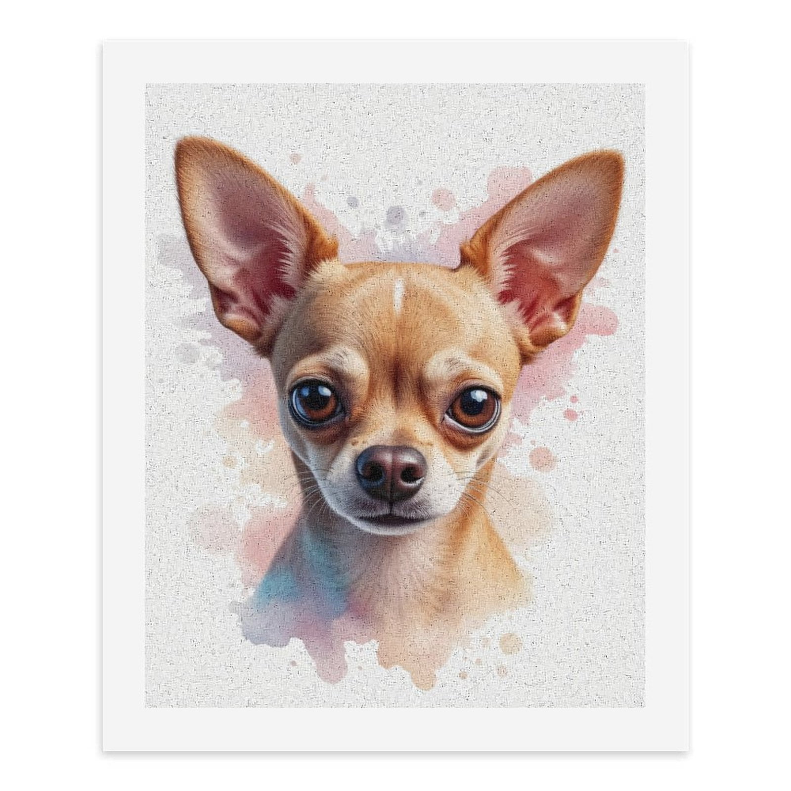 Paint by Numbers Kit for Adults, Cute Chihuahua Portrait Art Paint by Numbers, Easy Paint by Numbers Kit for Adults Beginner, DIY Adult Paint by Number Kits on Canvas, Home Decor