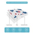 thumbnail image 4 of Quilt King Size Bedding Set, Independence Day Reversible Summer Quilt 3 Pieces, 250 Anniversary Blue Red Modern Lightweight Bedspreads Coverlets with 2 Pillow Shams for All Seasons, 4 of 5